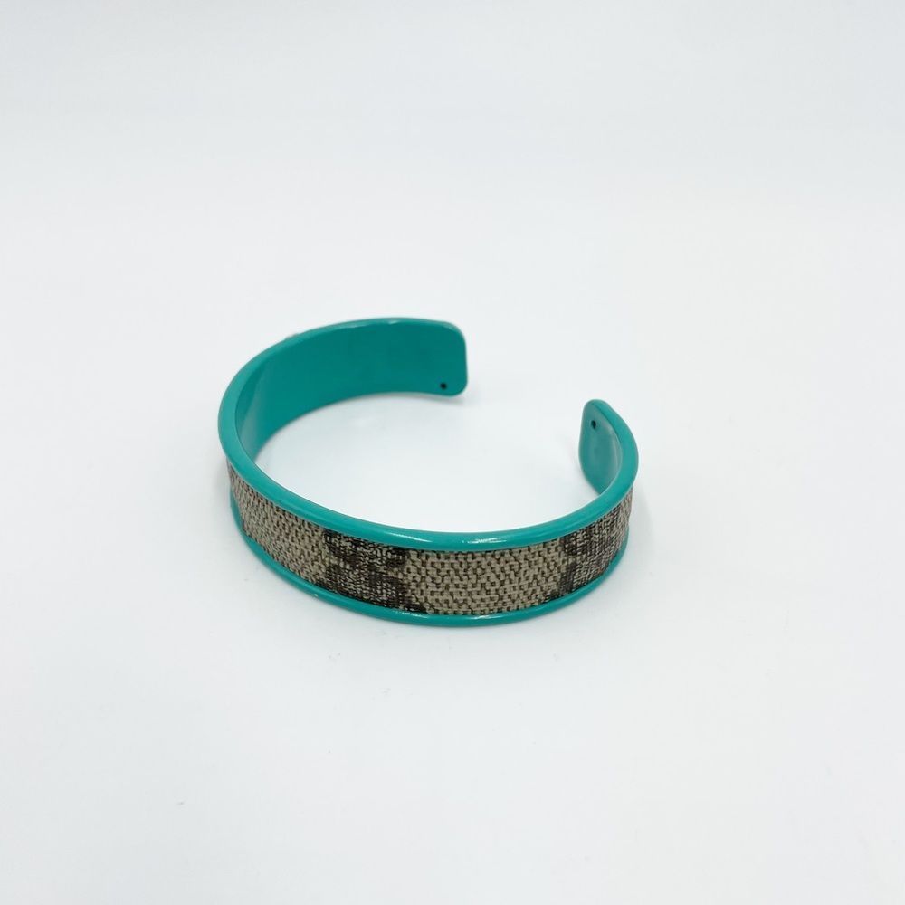 Gucci GG Monogram Cuff Bangle - Picture 5 of 11